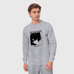 Костюм хлопковый мужской Хвост Феи Fairy Tail, Зереф Zeref, цвет: меланж — фото 2