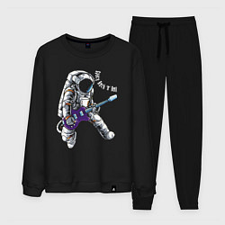 Костюм хлопковый мужской Space Rock n Roll, цвет: черный