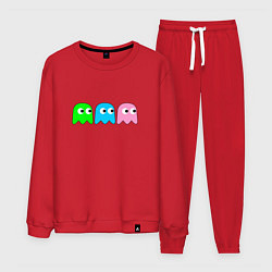 Костюм хлопковый мужской Pac man - play Для двоих, цвет: красный