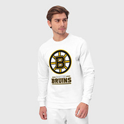 Костюм хлопковый мужской Boston Bruins , Бостон Брюинз, цвет: белый — фото 2