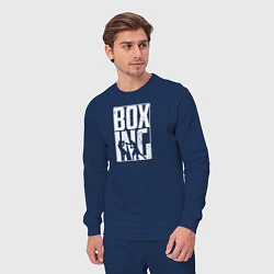 Костюм хлопковый мужской Boxing бой, цвет: тёмно-синий — фото 2
