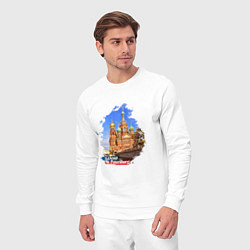 Костюм хлопковый мужской Путешествие Санкт-Петербург Россия, цвет: белый — фото 2