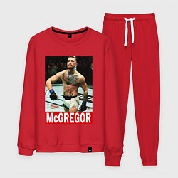 Костюм хлопковый мужской Конор МакГрегор McGregor, цвет: красный