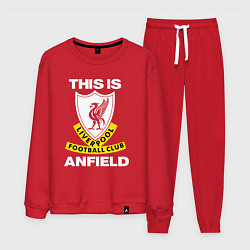 Костюм хлопковый мужской FC LIVERPOOL, ANFIELD ФК ЛИВЕРПУЛЬ, цвет: красный