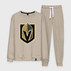 Костюм хлопковый мужской Vegas Golden Knights , Вегас Голден Найтс, цвет: миндальный