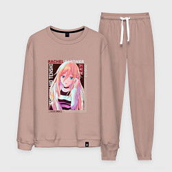 Костюм хлопковый мужской Ангел кровопролития Satsuriku no Tenshi, Рэйчел Га, цвет: пыльно-розовый