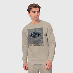 Костюм хлопковый мужской Ford Performance, цвет: миндальный — фото 2