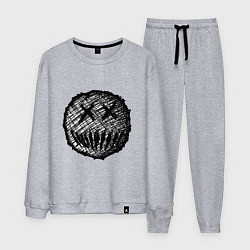 Мужской костюм Жуткая рожица пиксельная