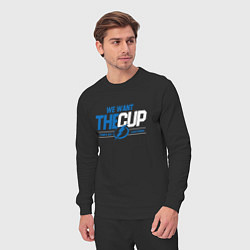 Костюм хлопковый мужской Tampa Bay Lightning We want the cup Тампа Бэй Лайт, цвет: черный — фото 2