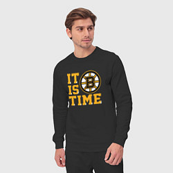 Костюм хлопковый мужской It Is Boston Bruins Time, Бостон Брюинз, цвет: черный — фото 2