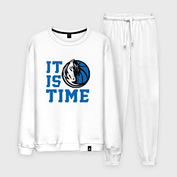 Костюм хлопковый мужской It Is Dallas Mavericks Time Даллас Мэверикс, цвет: белый
