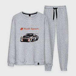 Костюм хлопковый мужской Audi Motorsport Racing team, цвет: меланж