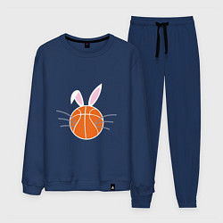 Костюм хлопковый мужской Basketball Bunny, цвет: тёмно-синий