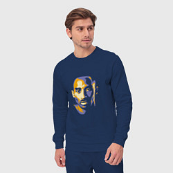 Костюм хлопковый мужской Kobe Face, цвет: тёмно-синий — фото 2