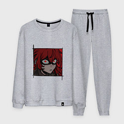 Костюм хлопковый мужской Злой Дилюк, цвет: меланж