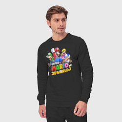 Костюм хлопковый мужской Герои Super Mario 3D World Nintendo, цвет: черный — фото 2