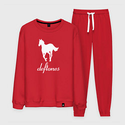 Костюм хлопковый мужской Deftones лошадь, цвет: красный