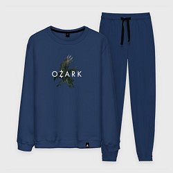 Костюм хлопковый мужской Logo Ozark, цвет: тёмно-синий