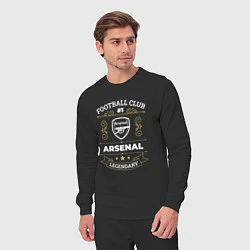 Костюм хлопковый мужской Arsenal: Football Club Number 1, цвет: черный — фото 2