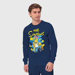Костюм хлопковый мужской The SimpsonsСемейка Симпсонов, цвет: тёмно-синий — фото 2