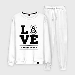 Костюм хлопковый мужской Galatasaray Love Классика, цвет: белый