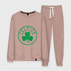 Костюм хлопковый мужской Celtics - Селтикс, цвет: пыльно-розовый