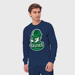 Костюм хлопковый мужской Celtics Team, цвет: тёмно-синий — фото 2