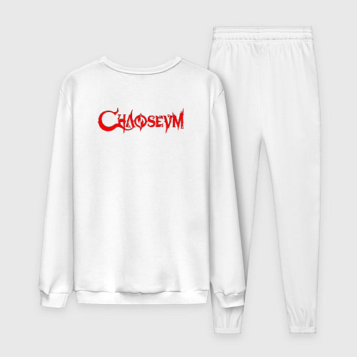 Мужской костюм Chaoseum Logo Emblem спина / Белый – фото 2