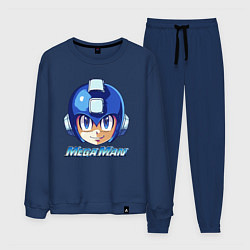 Костюм хлопковый мужской Mega Man - Rockman, цвет: тёмно-синий