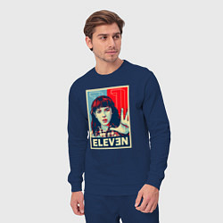 Костюм хлопковый мужской Stranger Things Eleven, цвет: тёмно-синий — фото 2