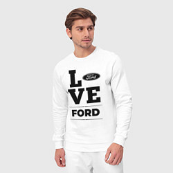 Костюм хлопковый мужской Ford Love Classic, цвет: белый — фото 2