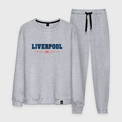 Костюм хлопковый мужской Liverpool FC Classic, цвет: меланж