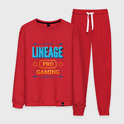 Костюм хлопковый мужской Игра Lineage PRO Gaming, цвет: красный