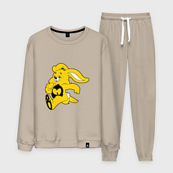 Костюм хлопковый мужской Wu-Tang Bunny, цвет: миндальный