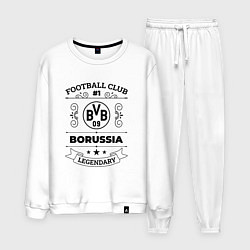 Костюм хлопковый мужской Borussia: Football Club Number 1 Legendary, цвет: белый