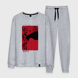 Костюм хлопковый мужской Кэн Рюгудзи -Токийские мстители, цвет: меланж