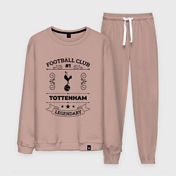 Костюм хлопковый мужской Tottenham: Football Club Number 1 Legendary, цвет: пыльно-розовый