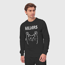 Костюм хлопковый мужской The Killers рок кот, цвет: черный — фото 2