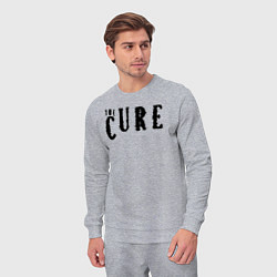 Костюм хлопковый мужской The Cure лого, цвет: меланж — фото 2