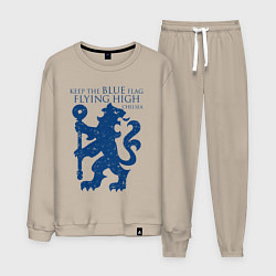 Костюм хлопковый мужской FC Chelsea Lion, цвет: миндальный