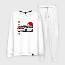 Костюм хлопковый мужской Nissan Silvia S14 Sr20 Japan Car, цвет: белый