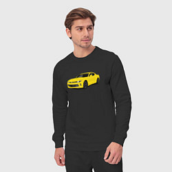 Костюм хлопковый мужской Chevrolet Camaro American Car, цвет: черный — фото 2
