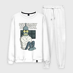 Костюм хлопковый мужской Bender - hospital, цвет: белый