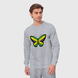 Костюм хлопковый мужской Бабочка - Ямайка, цвет: меланж — фото 2