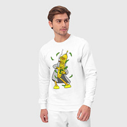 Костюм хлопковый мужской Golden Bender, цвет: белый — фото 2