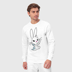 Костюм хлопковый мужской Angel Bunny - my little pony - cartoon, цвет: белый — фото 2