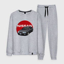 Костюм хлопковый мужской Nissan B-14, цвет: меланж