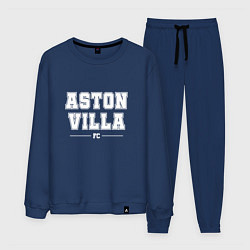 Костюм хлопковый мужской Aston Villa football club классика, цвет: тёмно-синий