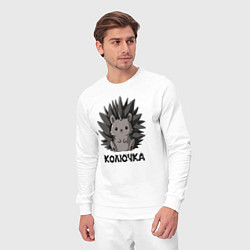 Костюм хлопковый мужской Колючка, цвет: белый — фото 2
