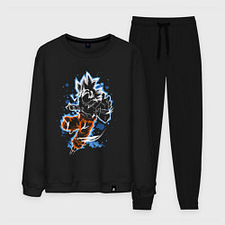 Костюм хлопковый мужской Dragon Ball - Son Goku - neon, цвет: черный